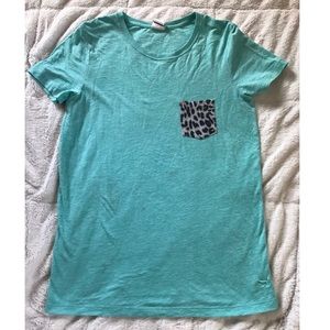 Leopard pocket PINK shirt